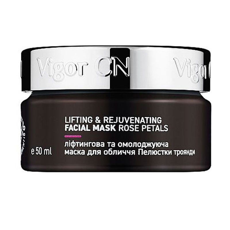 Ліфтингова та омолоджувальна маска для обличчя Vigor Lifting &amp; Rejuvenating Facial Mask Пелюстки троянди, 50 мл